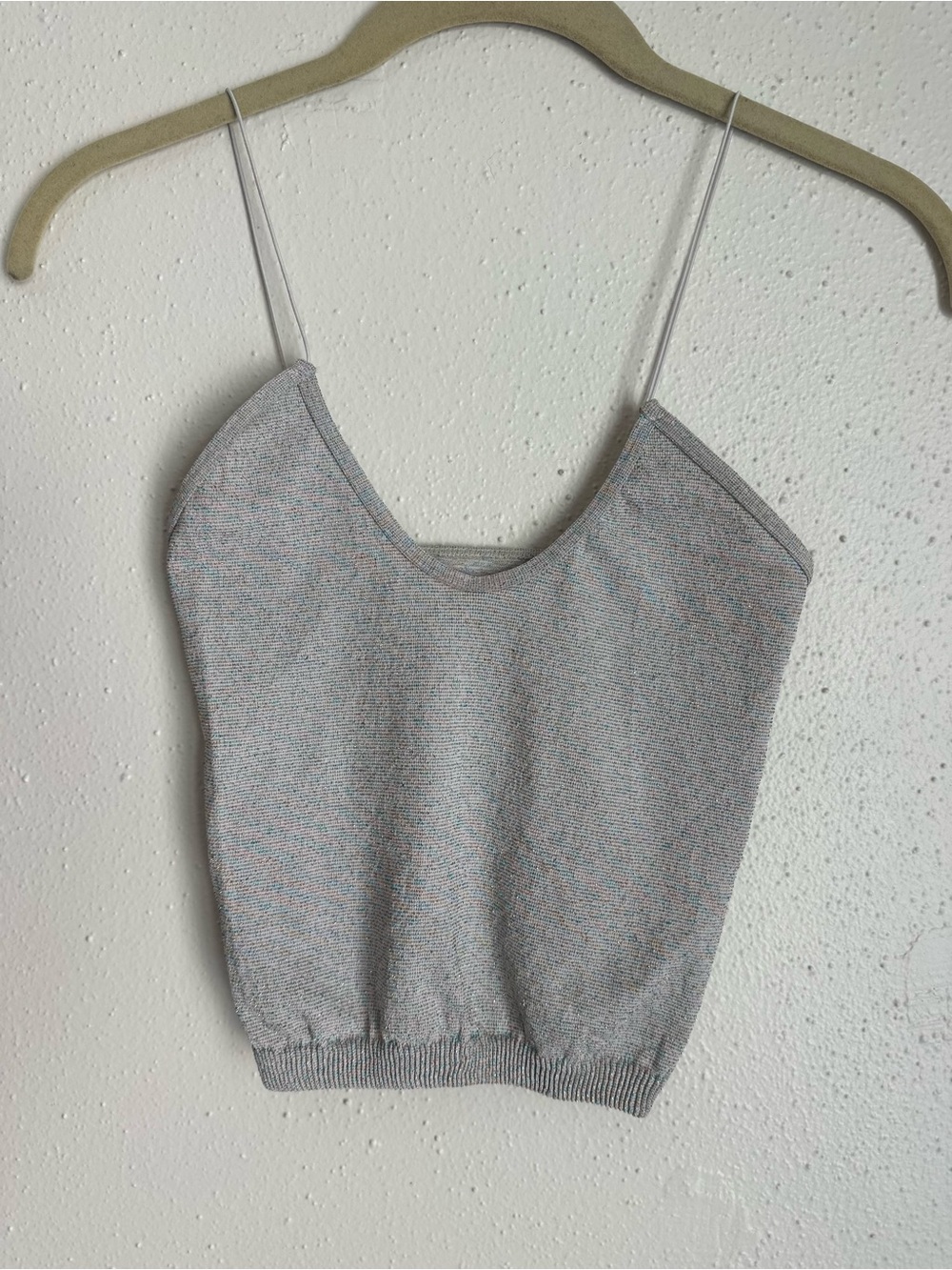 Free People Spaghetti Strap Lux Sparkle Camisole